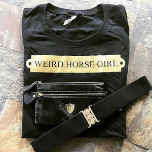 The Weird Horse Girl Nameplate Long Sleeve Tee